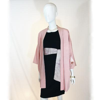 VESTE JAPONAISE HAORI ROSE PÂLE